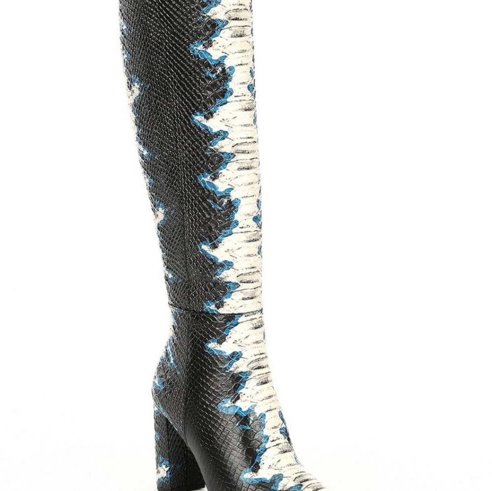 Gianni BiniKellbie Snake Print Tall Boots